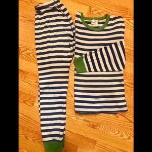 Adult Hanna Andersson Long Johns Classic Blue/white Stripe